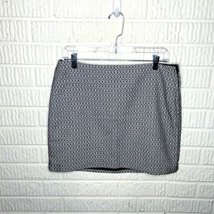 Gap Black And White Mini Skirt